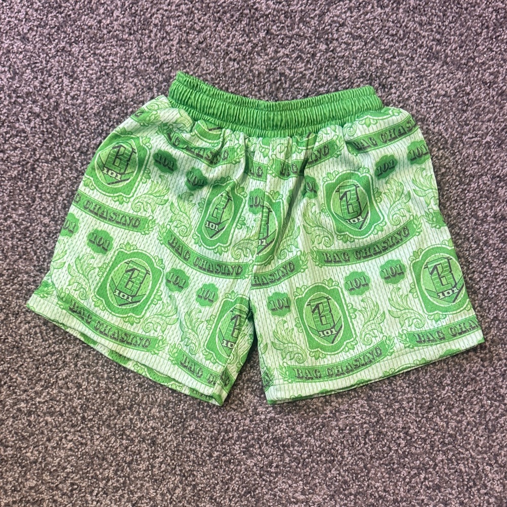 Kids Green Dollar Print Skorts